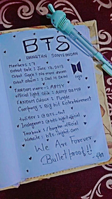 Bts Dairy, Dairy Writing, Bts Things, Korean Words, About Bts, I Love Bts, Bts Concert, Bts Book, Debut Album