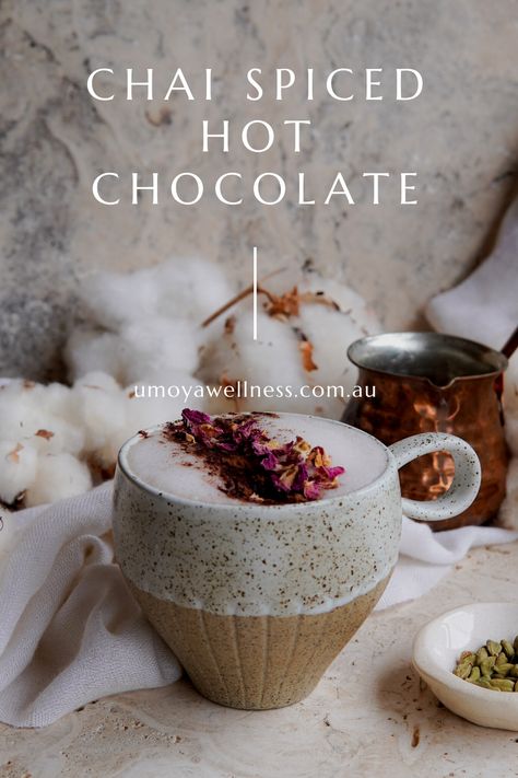 Chocolate Chai Latte, Chai Hot Chocolate, Spiced Hot Chocolate, Mixology Recipes, Family Friendly Breakfast, Chocolate Chai, Hot Cocoa Recipe, Cozy Drinks, Chai Recipe