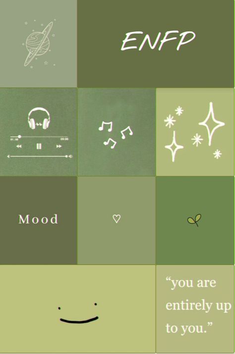 ENFP, asthetic, collage, green asthetic, Myers's Briggs's personality, mood board, cute, green. Enfp Bedroom, Green Mood Board Painting, Enfp Aesthetic Wallpaper, Green Mood Board Aesthetic Painting, Enfp Core Aesthetic, Personality Mood Board, Enfp Wallpaper, Enfp Core, Enfp Aesthetic