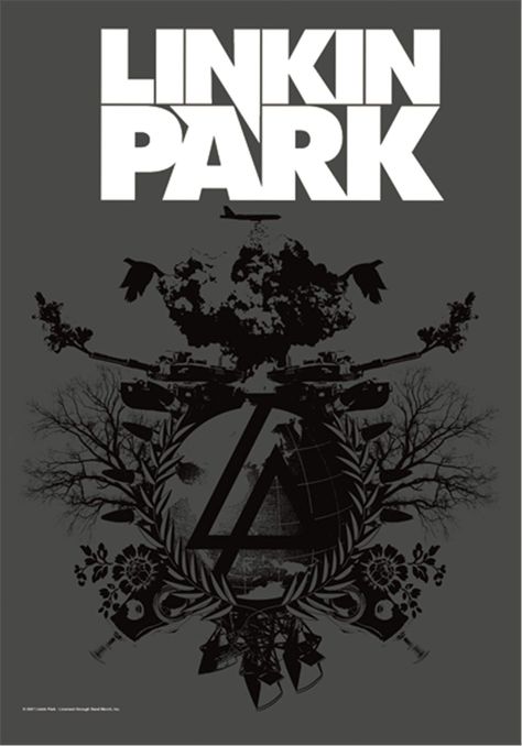 PRICES MAY VARY. LINKIN PARK. Poster flag. Size: 105 x 75 cm. Linkin Park Poster, Goth Room Ideas, Park Plan, Biker Shop, Fabric Poster, Band Wallpapers, Plan B, Abbey Road, Gig Posters