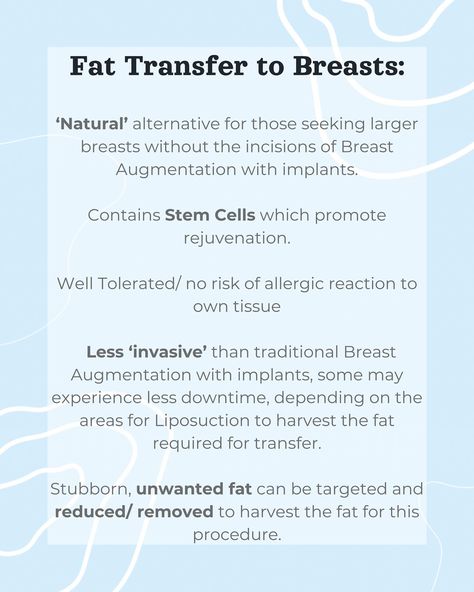 Breast Filler Vs Fat transfer to the Breasts 💉 Always discuss with a board-certified plastic surgeon to make the best informed decision for you! Click the link in the bio to learn more on fat transfer 👆🏼 To enquire for fat transfer: 📞 0207 993 4849 📧 contact@centreforsurgery.com 📍 95-97 Baker Street, Marylebone, London W1U 6RN #fattransfer #breastfiller #breastaugmentationuk #breastimplants #hyluronicacid #dermalfiller #breatenlargement #breastaug #harleystreet #plasticsurgeonlondon #co... Marylebone London, Fat Transfer, Breast Augmentation, Dermal Fillers, Baker Street, Plastic Surgeon, Cosmetic Surgery, Click The Link, Surgery