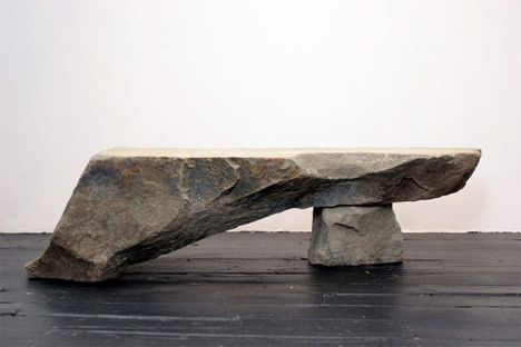 Flintstones Furniture: 15 Designs Made of Stone and Lava Max Lamb, Spray Paint Furniture, Used Outdoor Furniture, Asian Homes, Asian Home Decor, Stone Bench, Primitive Furniture, Quirky Home Decor, Stone Work