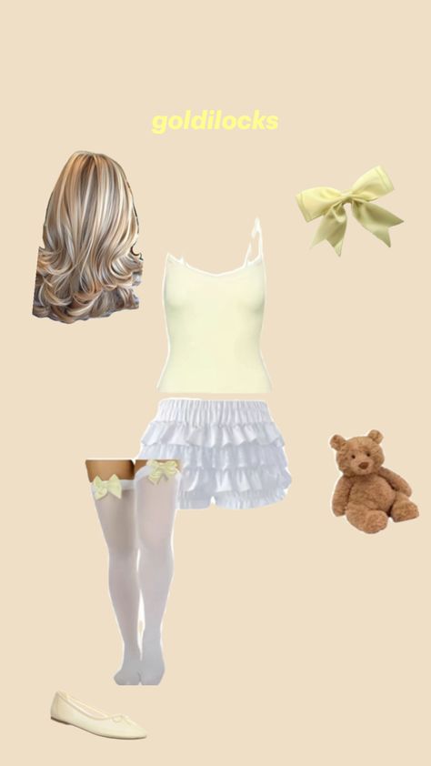 goldilocks 💛💛 Goldilocks Costume, Blonde Halloween Costumes, Costume Inspo, Halloween Costumes Friends, Halloween Inspo, Spooky Scary, Halloween Outfits, Holiday Fun, Halloween Costume