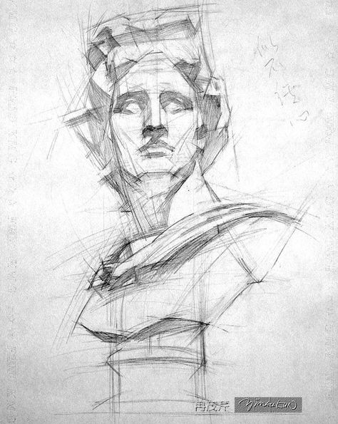 Apollo_pencil_drawing paper_1 | Yim Maukun Apollo Drawing Sketch, Apollo Sketch, Sculpture Drawing Sketch, Apollo Drawing, Portrait Sketches Simple, Artistic Anatomy, Drawing Dragon, Shadow Drawing, Arte Nerd