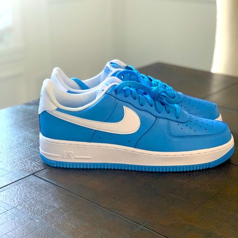 Brand New Carolina And White Af1. Shoes Will Come With Og Everything. Leather Quality Is Fantastic On This Shoe. Very Hard Shoe To Find, Great Springtime Weather Shoe. Serious Offers Will Be Considered. Shipping Will Be Next Business Day. White Af1, White Nike Air Force 1, White Nike Air Force, White Nike Air, Af1 Shoes, White Nike, Carolina Blue, Nike Air Force 1, White Nikes