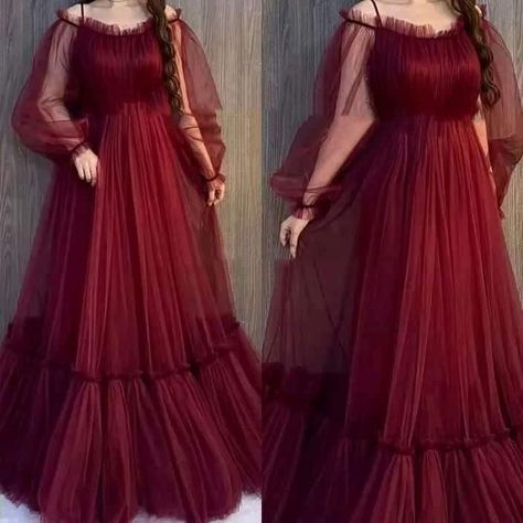 Net Maxi Designs Pakistani, Maxi Designs Pakistani, Puffy Gown, Net Maxi, Modest Street Fashion, Stylish Outfits Casual, Shadi Dresses, Pakistani Dresses Online, Dress Idea