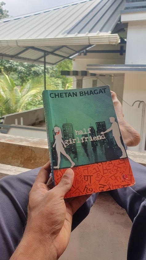 #chetan bhagat #books #halfgirlfriend #indian Chethan Bhagat Books, Half Girlfriend Book, Chetan Bhagat Books, Chetan Bhagat, Half Girlfriend, Book Reading Journal, Book Reading, Reading Journal, Good Books