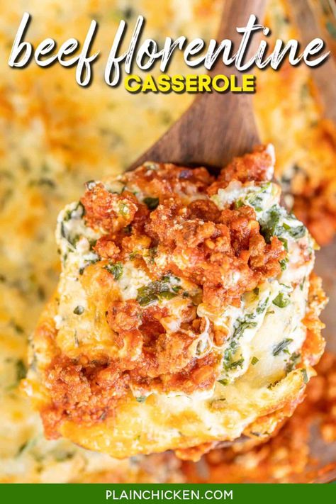 Beef Florentine Casserole - Plain Chicken