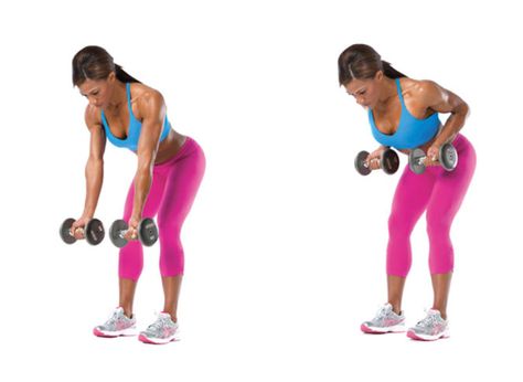 Get Sexy Shoulders in 5 Moves | The Best Workouts, Fat Loss and Nutrition Info for Women's Fitness | Oxygen Magazine Flabby Arm Workout, Full Body Dumbbell Workout, Dumbell Workout, Armpit Fat, Fat Burning Cardio, 15 Minute Workout, Get Toned, Toned Arms, Strength Training Workouts