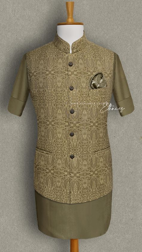 Sleeveless Jacket Traditional Wear Ethnic Ethnic Wear Sherwani Nehru Jacket Ethnic Jacket Embroidered Jacket Embroidery Draped Blue Jacket Pocket Square Mens Fashion Designer Wear Indian Wear Designer Mens Wear Designer Made Indowestern Dapper Wedding Wear Bespoke Custom Made Tailor Made Handmade Classy Indian Mens Wear Festive Look Groom Wear Kaya Designer Lounge kdl Lifestyle Ethnic Jacket, Jacket Embroidery, Nehru Jacket, Festive Look, Nehru Jackets, Groom Wear, Mens Wear, Traditional Wear, Sleeveless Jacket