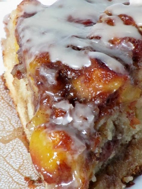 Peach Coffee Cake, Peach Coffee, Peach Desserts, Coffee Cake Recipes, Peach Recipe, A Piece Of Cake, Piece Of Cake, Food Cakes, Breakfast Dishes