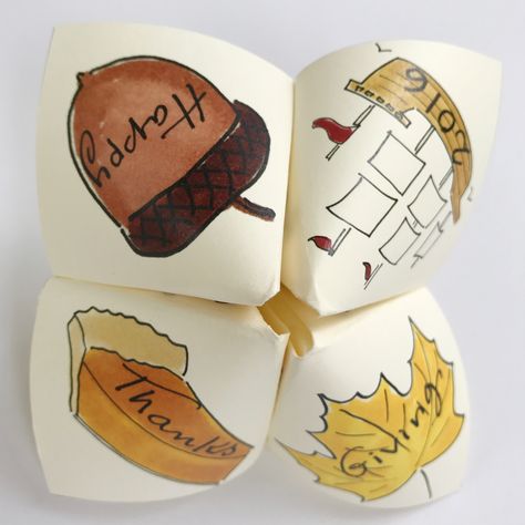 Thanksgiving cootie catcher Cootie Catcher Template, Cootie Catcher, Rejoice Always, Teaching Holidays, Thanksgiving Printables, Thanksgiving Kids, Give Thanks, Girl Scouts, Fall Fun