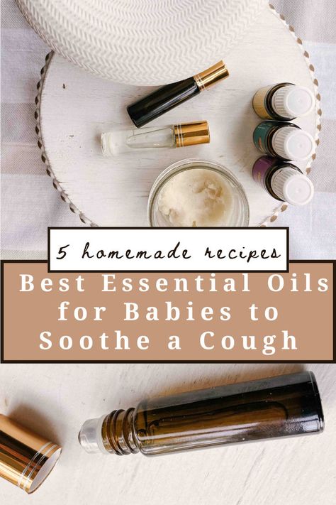 Here are some of the best essential oils for babies to soothe cough and cold symptoms. Once you know the essential oils, then you can use them in many natural and homemade recipes to calm baby colds. These five recipes include making a chest rub, diffusing, bath salts, steam inhalation, and an essential oil roller bottle. Baby Colds, Baby Cough, Essential Oils For Cough, Chest Rub, Essential Oils For Babies, Newborn Schedule, Essential Oil Roller Bottle, Cold Symptoms, Living Essentials Oils