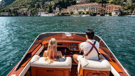 Lake Como Boat Tour, Lake Como Boat Photoshoot, Lake Como Boat, Italy Fall, Europe 2023, Europe 2024, Classic Wooden Boats, Classic Boat, Lake Boat