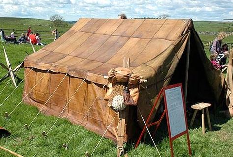 roman legion tents | full scale leather contubernium tent which would house 8 soldiers ... Medieval Camping, Troilus And Cressida, Imperial Rome, Fall Of Constantinople, Hadrian's Wall, Roman Army, Primitive Technology, Roman Legion, Hadrians Wall