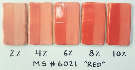 mason stain Test Batches Pottery Glaze Color Palette, Mason Stains Pottery, Mason Stains Ceramics, Pottery Glaze Samples, Himalayan Salt Glaze Mayco, Ceramic Stains, Ceramic Recipes, Mason Stains, Ceramic Arts Daily