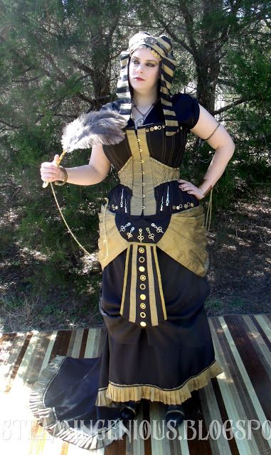 Ancient Egyptian Fashion, Egyptian Fashion, Egyptian Inspired, Corset Pattern, Steampunk Cosplay, Steampunk Wedding, Steampunk Accessories, Steampunk Costume, Fantasy Costumes