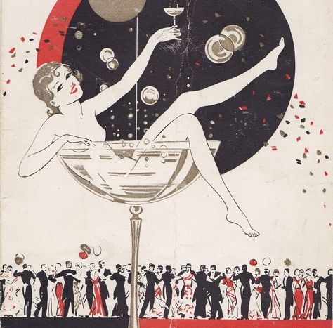 Happy New Years Eve, Art Nouveau Poster, Nye Party, Cocktail Glass, Eve Parties, New Years Eve Party, Card Inspiration, Invitation Card, New Years Eve