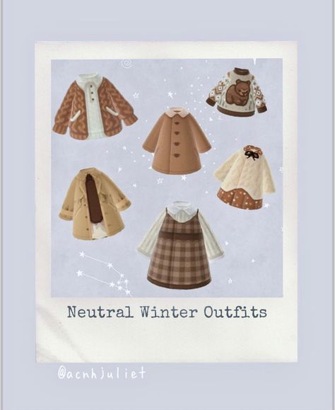 Acnh Winter Dress Design, Animal Crossing Outfit Codes Winter, Animal Crossing Winter Outfits, Acnh Winter Clothes, Animal Crossing Winter, Designs Animal Crossing, Animal Crossing Fashion, Acnh Christmas Code, Acnh Winter