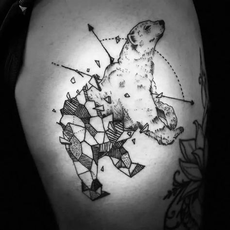 Polar Bear Tattoo 2 Big Bear Tattoo, Discover Tattoo, Bear Tattoo Ideas, Bear Tattoo Meaning, Bear Claw Tattoo, Animal Tattoo Designs, Polar Bear Tattoo, Claw Tattoo, Bear Tattoo Designs