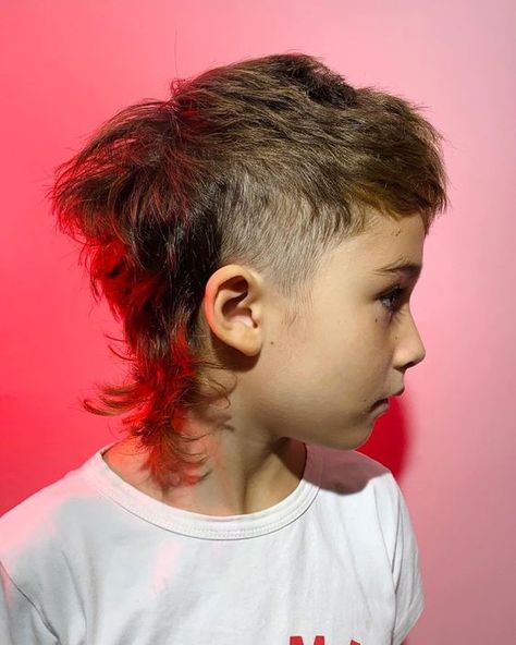 Stylish Baby Mullet Haircuts: Modern, Tapered Styles for Kids Mullet Haircuts, Mullet Haircut, Boy Hair, Short Hair, Hairstyles, Hair, White