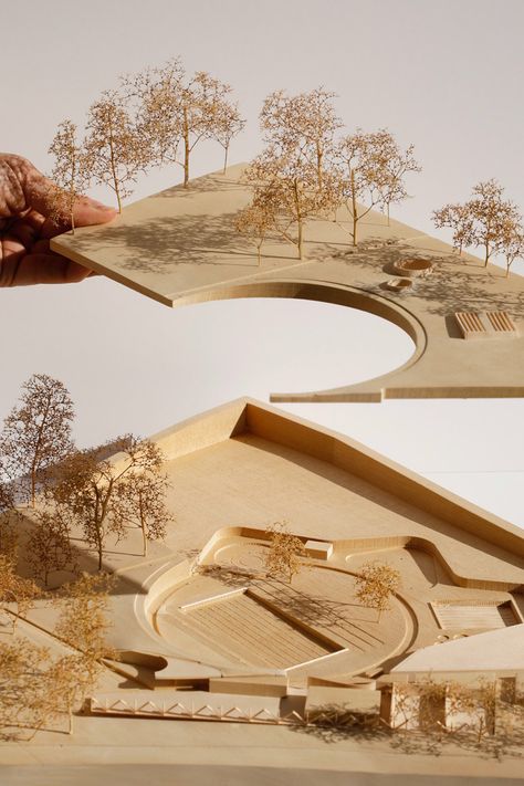 Tree Model Architecture, Scale Model Architecture, Architecture Model Trees, Best House Design, Maquette Architecture, Architectural Concepts, Architecture Blueprints, Site Model, Model Architecture