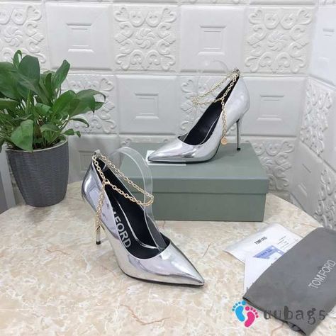 Tom Ford High Heels 10.5cm In Silver - uubags.su Lv Speedy, High Sandals, Black High Heels, Black Heels, Tom Ford, Versace, Prada, Dust Bag, High Heels