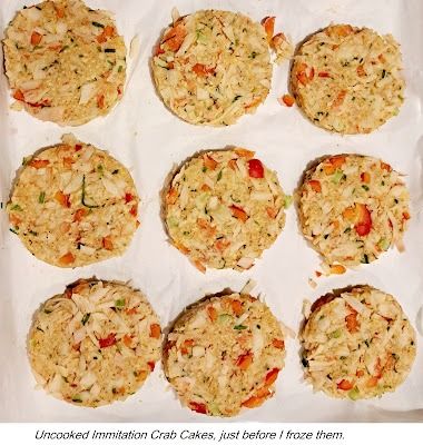 Imitation Crab Cakes uncooked, ready to freeze Seafood Cakes, Crab Cake Burgers, Fake Crab, Meat Cake, Crab Meat Recipes, Crab Cake Recipe, Chipotle Aioli, Crab And Lobster, Seafood Seasoning