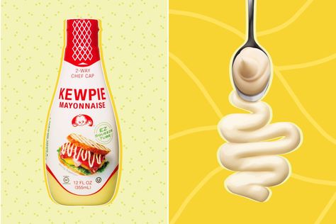 Diy Kewpie Mayo, Mayo Diy, Japanese Pancake Recipe, Kewpie Mayo, Kewpie Mayonnaise, The Spruce, Spicy Tuna, Macaroni Salad, Diy Cans