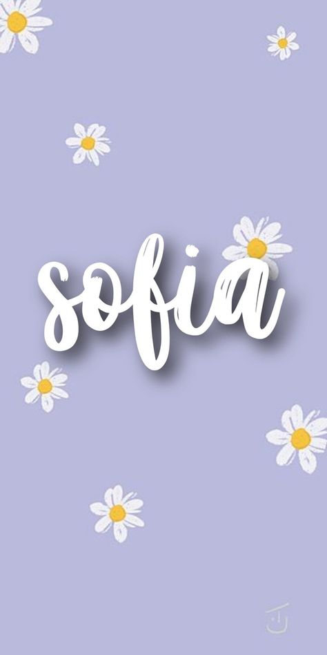 Sofia Wallpaper Name, Sofia Lettering, Sofia Name, Good Vibes Wallpaper, Paper Ipad, Calligraphy Art Print, Name Wallpaper, Preppy Wallpaper, Summer Wallpaper