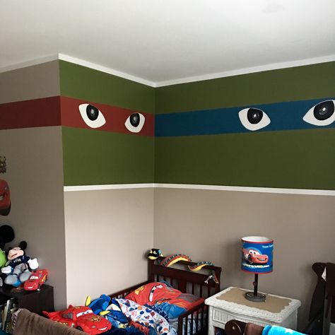 Ninja Turtles Room Ideas, Ninja Turtles Bedroom, Ninja Turtle Bedroom Ideas, Ninja Turtle Room Decor, Teenage Mutant Ninja Turtles Bedroom, Tmnt Bedroom, Ninja Turtle Room, Ninja Turtle Bedroom, Turtle Bedroom