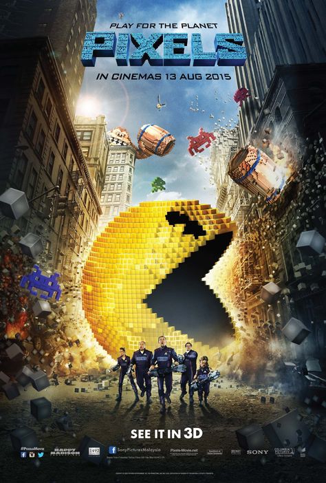 Pixels Pixels Movie, Pixels Film, Tam Film, Chris Columbus, Kevin James, Michelle Monaghan, Film Horror, 2015 Movies, Ashley Benson