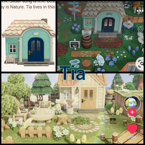 Acnh Tia Yard, Acnh Villagers, Acnh Ideas, Animal Crossing, Yard, Animals, Quick Saves, Nature