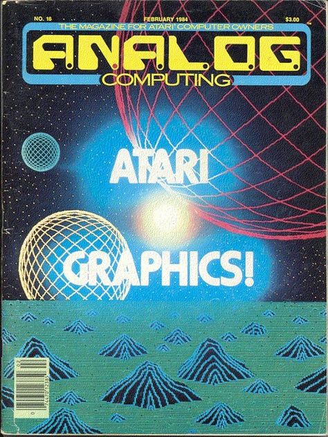 Analog Computing: Atari Graphics! [Vintage Computer Magazines] Security Gadgets, Information Security, Retro Graphic Design, New Retro Wave, Retro Vector, Retro Waves, Retro Video Games, Retro Futuristic, Computer Graphics