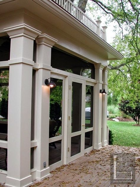 chriskauffman.blogspot.ca: back porches Victorian Porches, Hackberry Tree, Cloche Ideas, Pretty Porches, Screened Porch Designs, Screened Porches, House Porch, Back Porches, Cinder Blocks