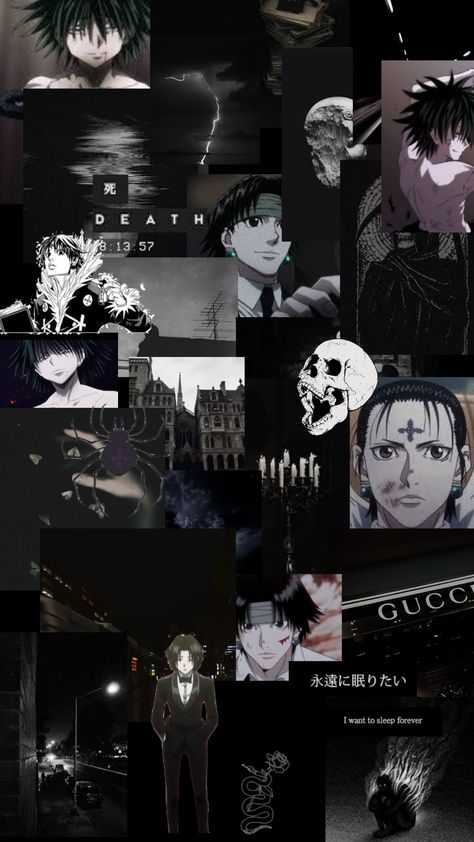 Chrollo Aesthetic Wallpaper, Chrollo Lucifer Wallpaper Iphone, Hunter X Hunter Chrollo Wallpaper, Chrollo Lucifer Wallpaper Aesthetic, Chrollo Lucifer Wallpaper, Chrollo Wallpaper, Gaara Tattoo, Feitan Portor, Chrollo Lucifer