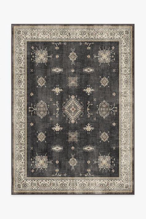 Verena Dark Wood Rug | Washable Rug | Ruggable Dark Wood Rug, Wood Rug, Coral Rug, Black White Rug, Ruggable Rug, Charcoal Rug, Up House, Farmhouse Rugs, Rug Stain