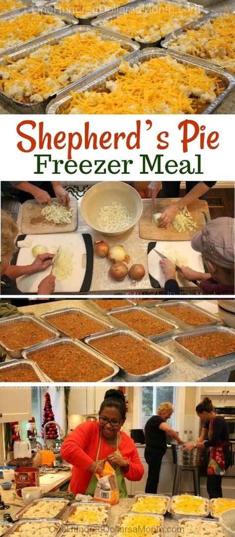 Freezer Dinners, Freezer Friendly Meals, Freezable Meals, Freezer Meal Planning, Make Ahead Freezer Meals, Crock Pot Freezer, Shepherds Pie Recipe, Easy Freezer Meals, Freezer Meal Prep