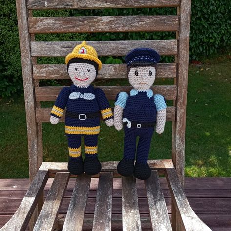 Excited to share the latest addition to my #etsy shop: Toy Fireman and Police Officer Crochet Pattern, Amigurumi Fireman and Police Officer pattern, Instant download, softies, PDF, free shipping #softies #pdf #toyfireman #policeofficer #crochetpattern #amigurumifireman #amigurumipoliceman #crochetpolice #crochetfireman #instantdownload #freeshipping https://etsy.me/3GWyUTH Amigurumi Fireman, Crochet Policeman, Bride Crochet, Crochet Giraffe Pattern, Toys Ideas, Crochet Fish, Crocheted Toys, Crochet Cat Pattern, Toys Crochet