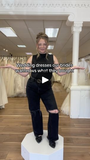 11K views · 500 reactions | Wedding dresses our brides came in wanting VS what they actually said YES to 🥂 

We always encourage our brides to keep an open mind because you never truly know what you’ll end up loving until you try it on for the first time ♥️

#weddingdressinspo #weddingdressshopping #ohiobridalboutique #ohiobride | Modern On Market Bridal Boutique | Taylor Swift · Fortnight Bride With Tattoos, Keep An Open Mind, Wedding Dress Shopping, Bridal Boutique, You Tried, Try It, First Time, Taylor Swift, You Never