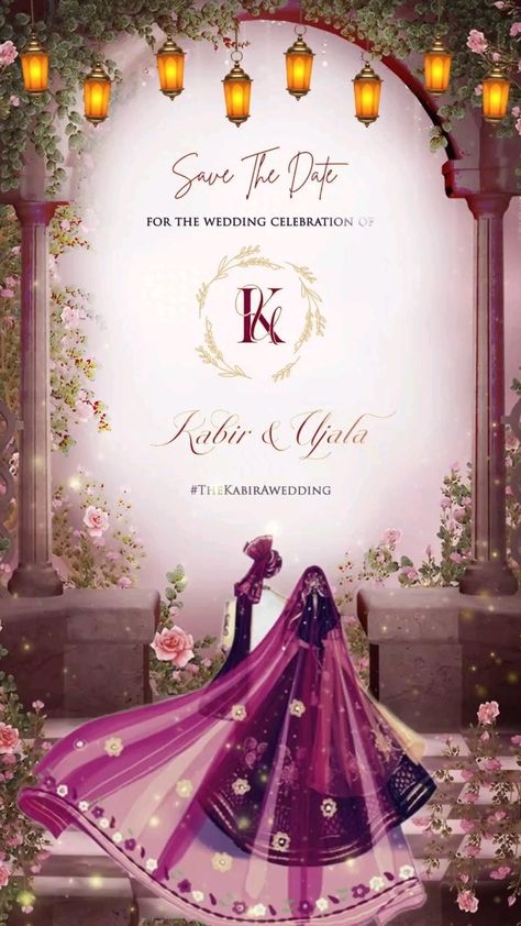 Wedding Card Crafts Creative Wedding Invitations Design, Wedding Illustration Card, Digital Wedding Invitations Design, Hindu Wedding Invitation Cards, Digital Wedding Invitations Templates, Wedding Card Design Indian, E Invitation, Indian Wedding Invitation Card Design, Engagement Invitation Cards