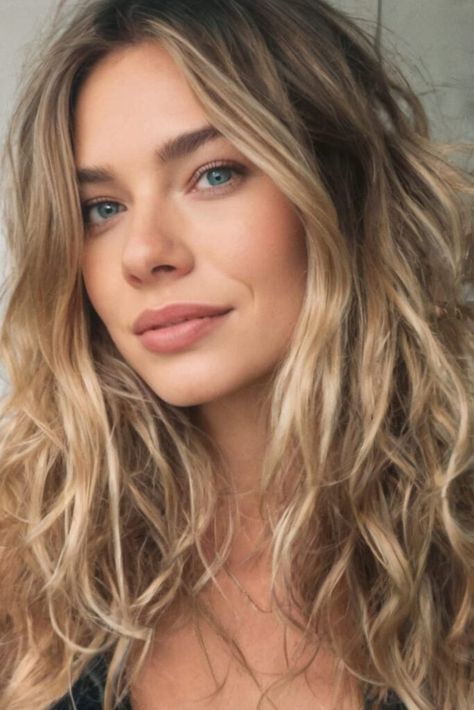 Top 19 Low-Maintenance Medium-Length Haircuts That Everyone Is Talking About Messy Beach Waves, Scrunched Hair, Beachy Waves Hair, Messy Waves, Curly Lob, Long Layered Cuts, Wavy Lob, Curly Hair Types, Bob Cuts