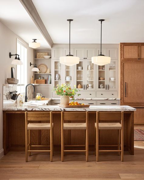 Update your kitchen with our latest collections of heritage-inspired designs—from eye-catching hardware details to considered lighting styles. Vermont Homes, Dreamy Kitchens, Lighting Styles, House Addition, Wood Island, Wood Kitchen Island, Kitchen Remodel Design, 2024 Design, Island Kitchen