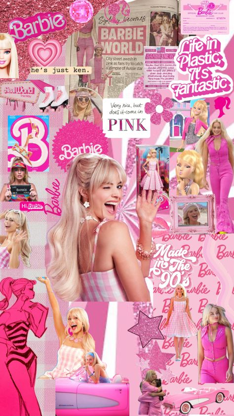 #barbie #wallpaper #preppy #beauty Barbie Wallpaper, Wallpaper Preppy, Lilly Pulitzer Outfits, Iphone Wallpaper Preppy, Pink Glitter Wallpaper, Chatty Cathy, Movie Collage, Barbie Quotes, Best Friend Wallpaper