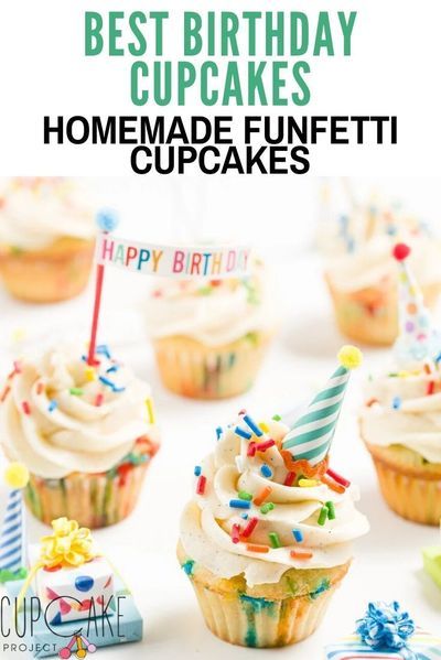 Moist Yellow Cupcake Recipe, Yellow Cupcake Recipe, Best Birthday Cupcakes, Homemade Funfetti Cupcakes, Moist Cupcake Recipes, Savory Cupcakes, Funfetti Cupcakes, Moist Cupcakes, Trifle Pudding