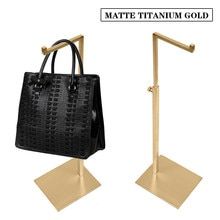 Online Shop BLACK IRON Handbag Display Stand purse wig bag holder rack Adjustable Height | Aliexpress Mobile Fashion Store Design, Handbag Display, Metal Bag, Bag Display, White Tassel, Coat Racks, Car Coat, Metallic Bag, Bag Holder