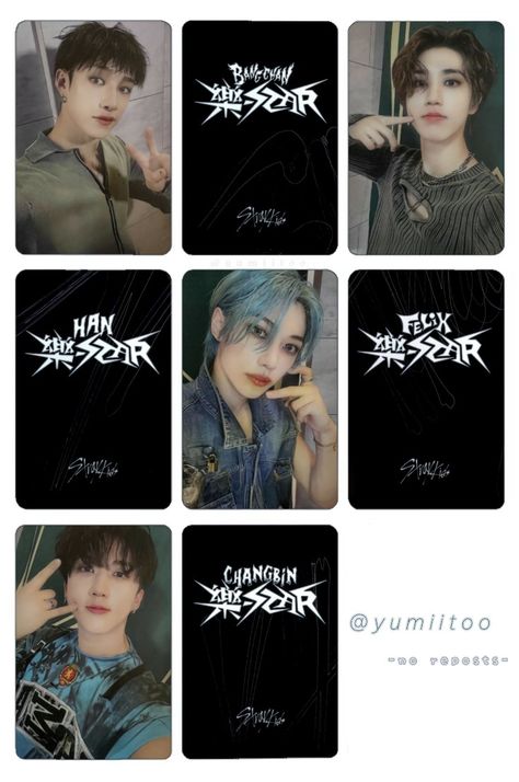 Straykids Crafts, Photo Cards Diy, Photocard Template, Lomo Card, Pop Photos, Kid Rock, Skz In Cute, Crazy Kids, Rock Star