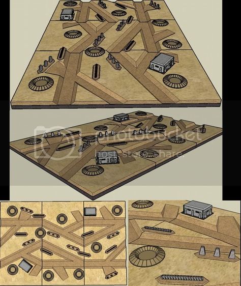 40k Table, Military Desert, Bored Games, Wargaming Table, Sci Fi Miniatures, Warhammer Terrain, 40k Terrain, Warhammer Paint, Game Terrain