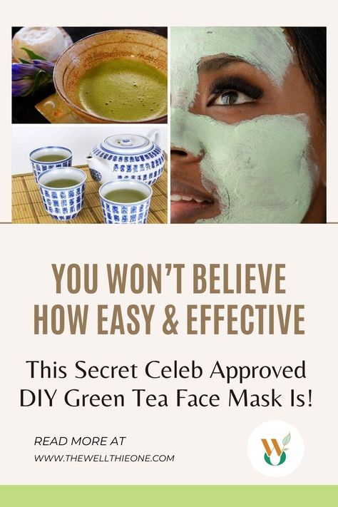 You Won’t Believe How Easy & Effective This Secret Celeb Approved DIY Green Tea Face Mask Is! Egg Yolk Face Mask, Diy Green Tea, Tea Face Mask, Facemask Skincare, Green Tea Face Mask, Cucumber Slices, Green Tea Face, Tea Bags, Egg Yolk