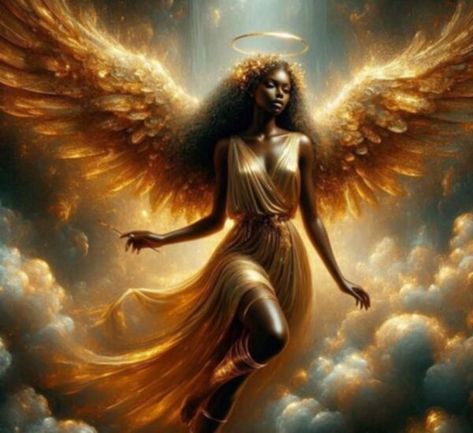 Black Angel Art, Phoenix Woman, Fantasy Beings, Divine Angel, Woman Angel, Arch Angels, Black Gods, Rising Phoenix Tattoo, Angels Art